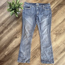 Mudd Y2K Youth Girls Medium Wash Bootcut Jeans w/ Flap Pockets Size 18.5