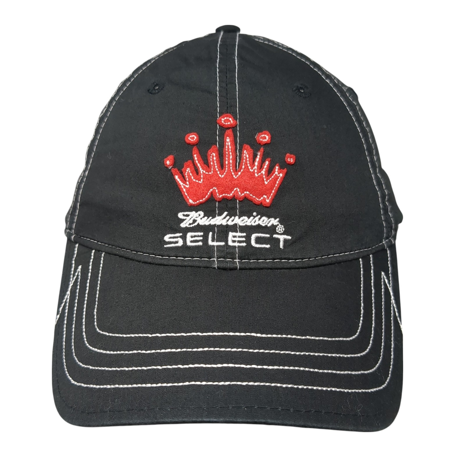 Budweiser Select Strapback Hat Black One Size Adj… - image 1