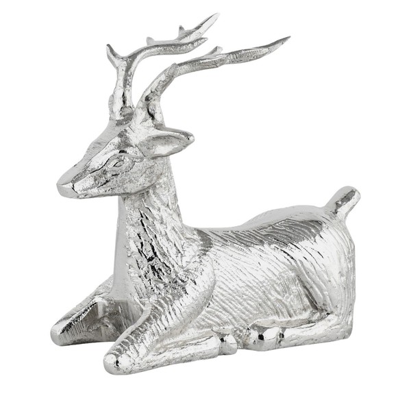 Moderne Weihnachtsdeko Hirsch Tierfigur Fensterbankdeko Dekofigur Tischdeko 19Cm-image