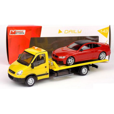 IVECO NEW DAILY SOCCORSO CON AUTO 1:43 Mondo Motors Veicoli Commerciali -D- Neue