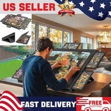 Adult Portable Jigsaw Puzzle Tray Table Fits 1000pcs, 6 Sliding Sorting Drawers