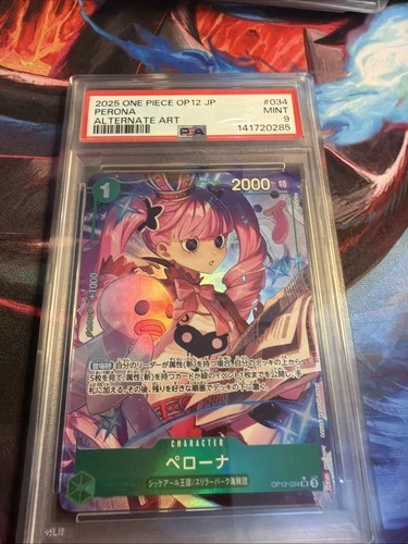 PSA 10 One Piece CCG Perona OP12-034 Alt Art SR  Japanese