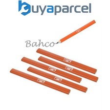Bahco P-HB HB Grade Carpenters Pencils 5 Pack Orange