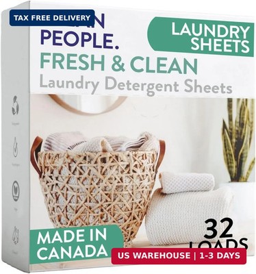 The Clean People Laundry Detergent Sheets - Laundry Soap - Ultra Concentrated, R