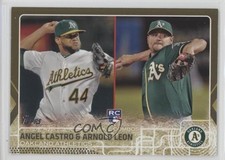 2015 Topps Update Rookie Combos Gold /2015 Angel Castro Arnold Leon #US193 0lc5