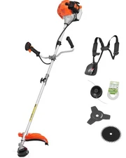 Cordless String Trimmer 16.9" 51.7CC Gas Powered Grass Trimmer