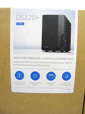 Synology DiskStation DS220+ 2 Bay NAS (Network Attached Storage