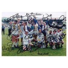 Leeds United Multi Signed 1992 Champions Photo Leeds Autograph COA