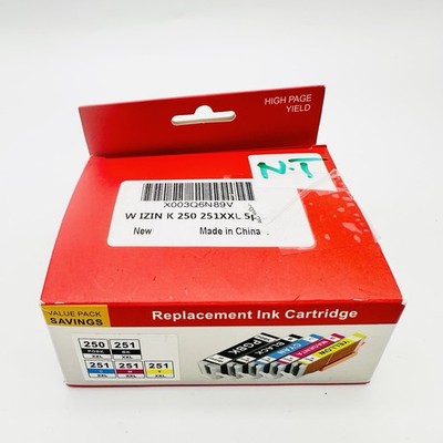 PGI-250XXL CLI-251XXL Refillable Cartridge for Canon ,5 sets