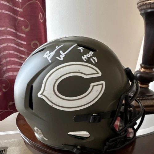 Brian Urlacher Chicago Bears Salute to Service  rep Helmet Signed