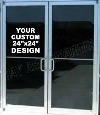 Personalized Vinyl Window Lettering Decal Storefront Business Name Logo Sign