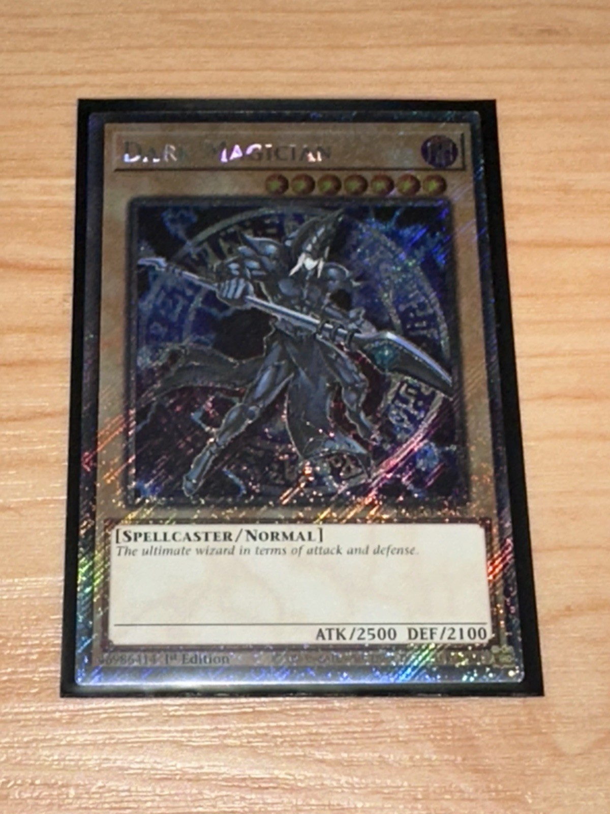 Dark Magician (7th Art) (Platinum Secret Rare) RA04-EN106 Quarter Century Stampede 1st Edition