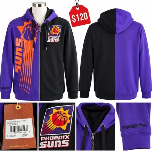 Phoenix Suns Mitchell & Ness Full-Zip Hoodie Large - product listing photo