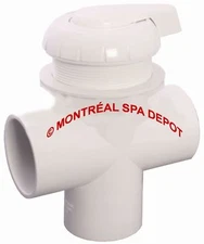 Hydro Air spa hot tub HydroFlow 2" 3-WAY DIVERTER valve WHITE  part# 11-4000