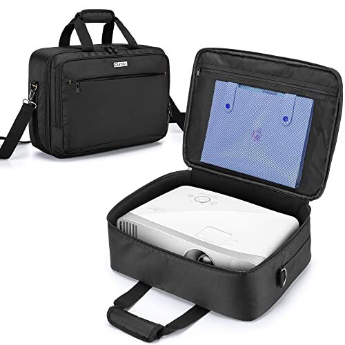 Projector Carrying Case, Projector Bag with Laptop Compartment Compatible for - Picture 2 of 7