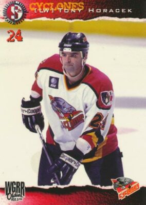 1996-97 Cincinnati Cyclones Team Issue # TONY HORACEK