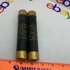 2-PK Cefco  ONE TIME FUSE 60 Amps  600V Class H IR 10k New