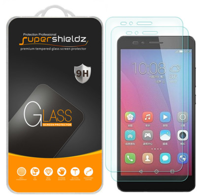 2X Supershieldz Tempered Glass Screen Protector Saver Shield for Huawei Honor 5X