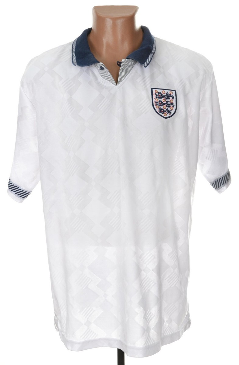 ENGLAND 1990/1993 HOME FOOTBALL SHIRT REISSUE 19 GASCOIGNE SIZE XL