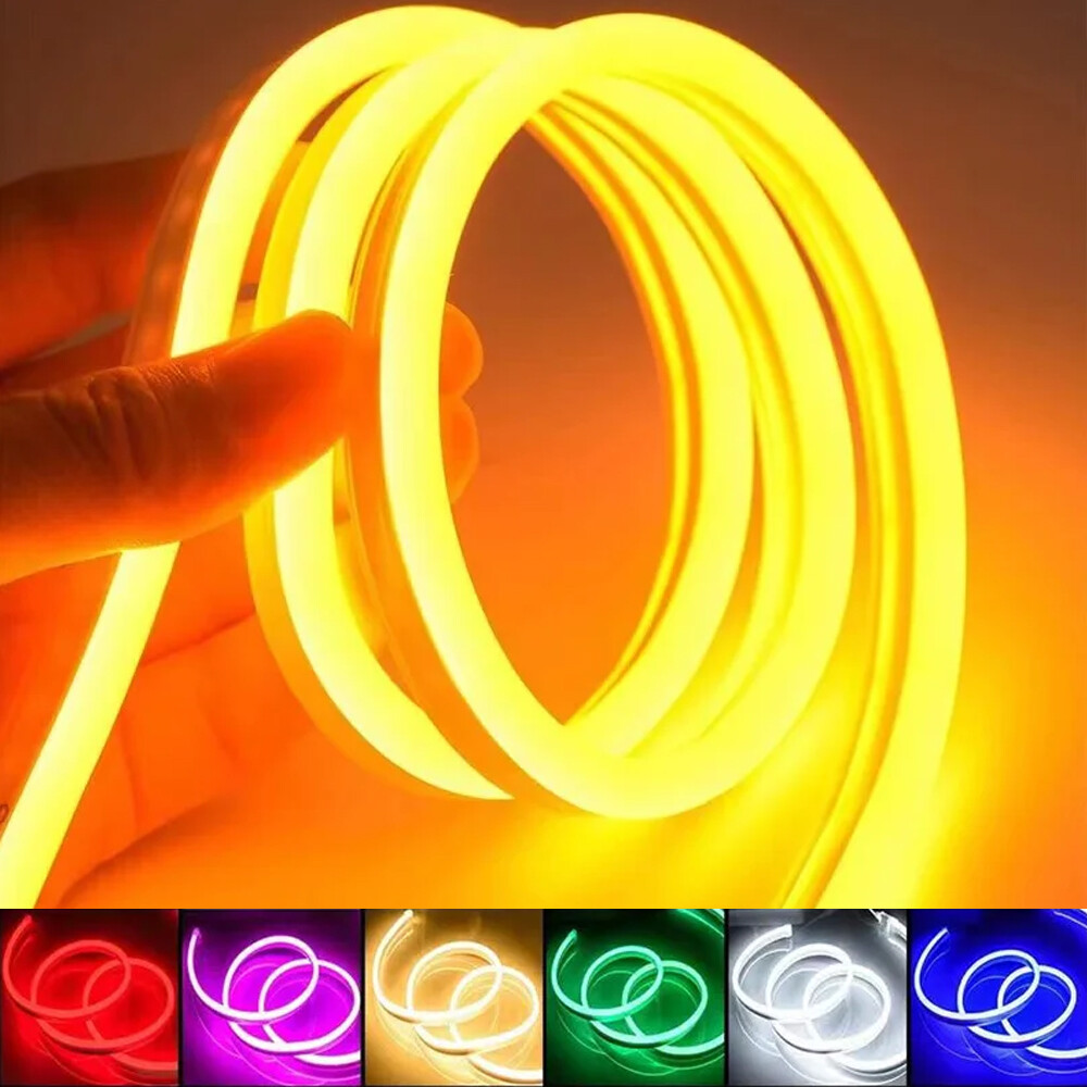 12V LED Neon Strip Lights Flexible Rope Lights Waterproof Under