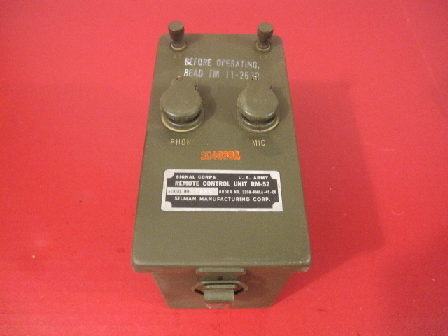 post-WWII US Army Signal Corps RM-52 RC-261 Field Telephone Remote