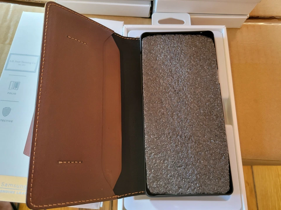 LOT OF 24 New Platinum Leather Folio Wallet Case Samsung Galaxy Note 9 Bourbon - Image 4 of 4