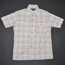 Vintage Rendale Button Shirt Men's size Large Short Sleeve 1970's Made in Canada