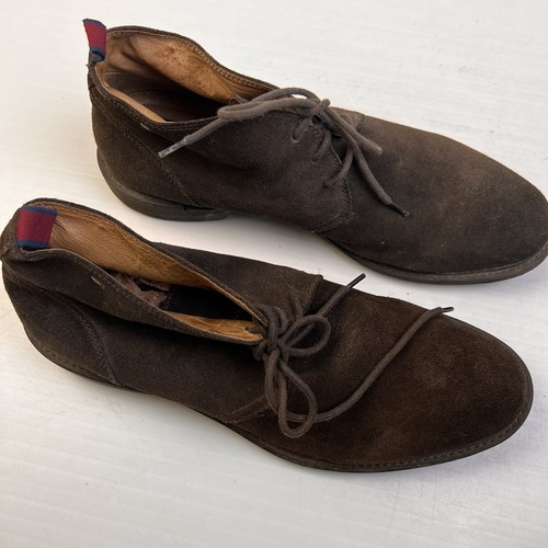 Natha Studio Chukka Boot Desert Ankle Men's 12 M Brown Suede Leather Lace Up - Picture 4 of 10