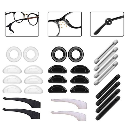 14Pairs Silica Gel Eye Glasses Ear Grippers Ear Grips for Glasses