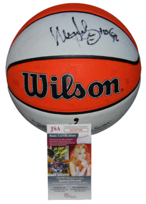 バラック　クローゼ　ポドルスキ　シュナイダー　クリンスマン　直筆サイン　ユニフ NANCY LIEBERMAN signed (DALLAS DIAMONDS) WNBA Rubber basketball