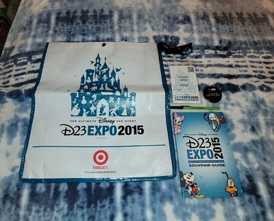 D23 Expo 2015 Exclusive Official Souvenir D23 Disney Tote Bag Pus