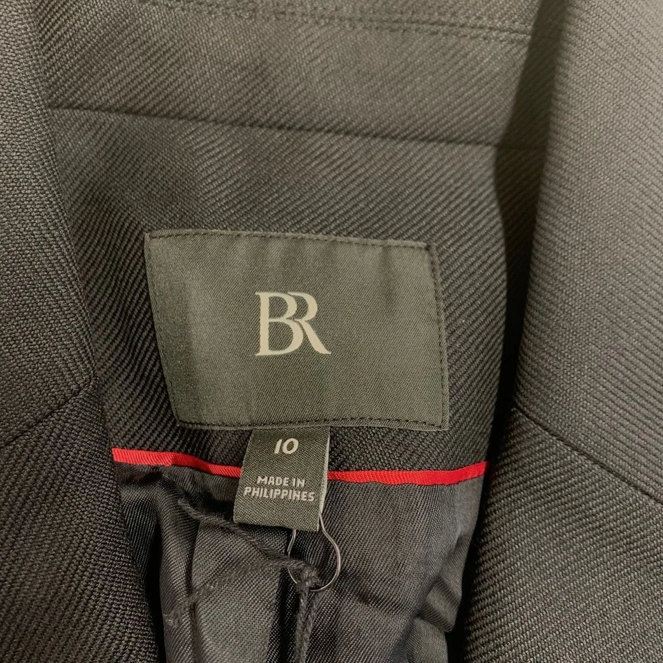 Blazer para mujer BANANA REPUBLIC Lido de lana italiana esculpida talla 10 Foto 2 de 4