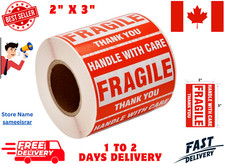 Fragile Stickers 1 Roll 500 2x3 Fragile Label Sticker Handle With Care Mailing