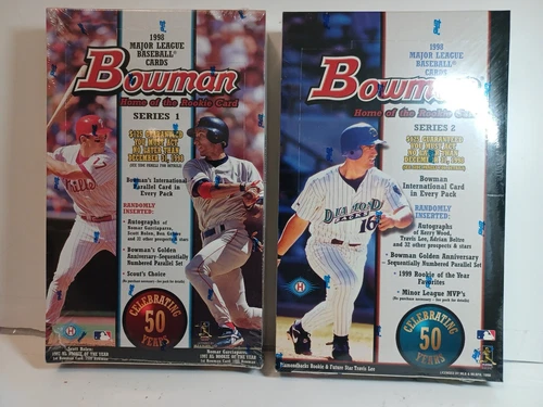 1998 Bowman Series 1 +2 Baseball MLB Factory Hobby Boxes Sealed  hot