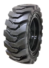 12x16.5 Solid Boss Tire Skid Steer Solid Tires 4 w/ Wheels 8x10.75 Rim Assembly