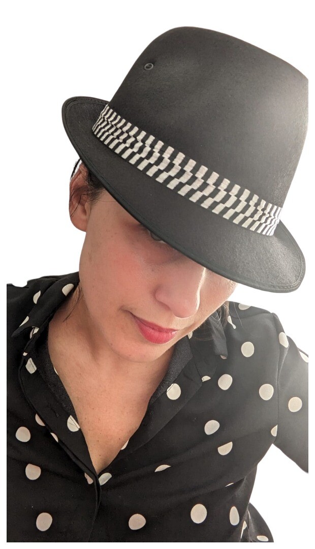 Ska Hat - Black Porkpie 2Tone Music Festival Oi! Rude Boy Trilby