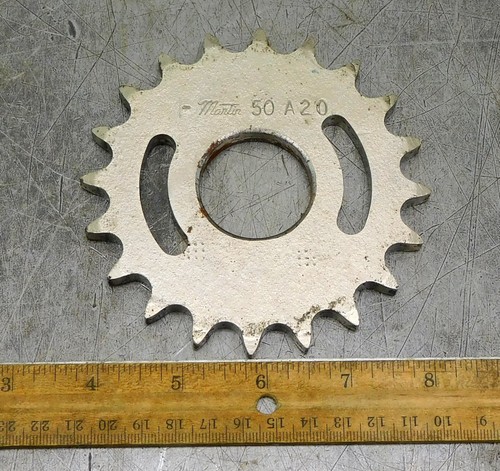 Martin 50A20 A-Plate Roller Chain Sprocket #50 20 Teeth 1-3/8" Bore
