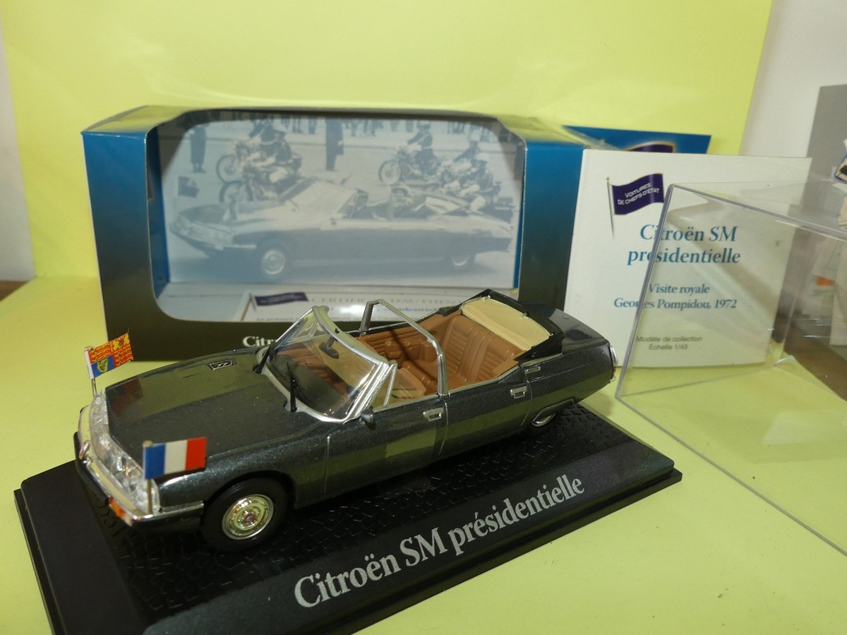CITROEN SM POMPIDOU 1972 PRESIDENTIELLE ATLAS 1:43 Chef d'état