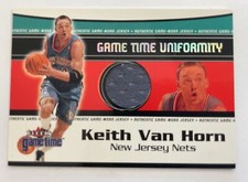 2000-01 Fleer Game Time Uniformity Nets Basketball Card #21 Keith Van Horn Jsy