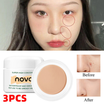 Concealer-Foundation Mit Dreifacher Deckkraft Für Akneflecken Im Gesicht х