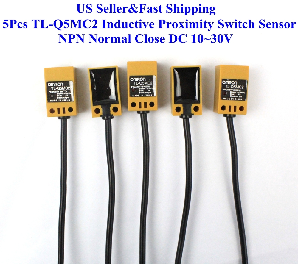 5pcs Tl-q5mc2 Inductive Proximity Switch Sensor NPN Normal Close