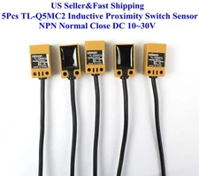 5Pcs TL-Q5MC2 Inductive Proximity Switch Sensor NPN Normal Close DC 10~30V US   