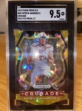 2020 Panini Gold Ice Prizm DP Crusade #80 Patrick Mahomes II 1/7 SGC 9.5 POP 1