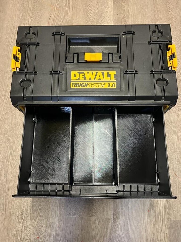 DEWALT TOUGH SYSTEM 2.0 DRAWER INSERTS 2 & 3 DRAWERS 3W, 5W, 6W, 9W, 2W ...