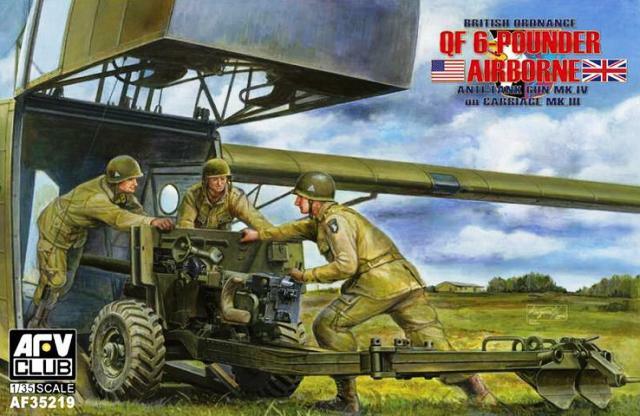 AFV Club 35219 1:35th British Ordnance QF 6 Pounder Airborne on Carriage Mk.III