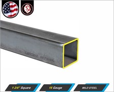 1-3/4" Square Metal Tube - Mild Steel - 16 gauge - ERW - 60" Long (5-ft)