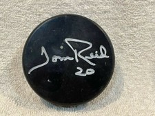 VINTAGE 1970's Tom Reid AUTOGRAPHED Puck, Minnesota North Stars, LOOK-VERY NICE!