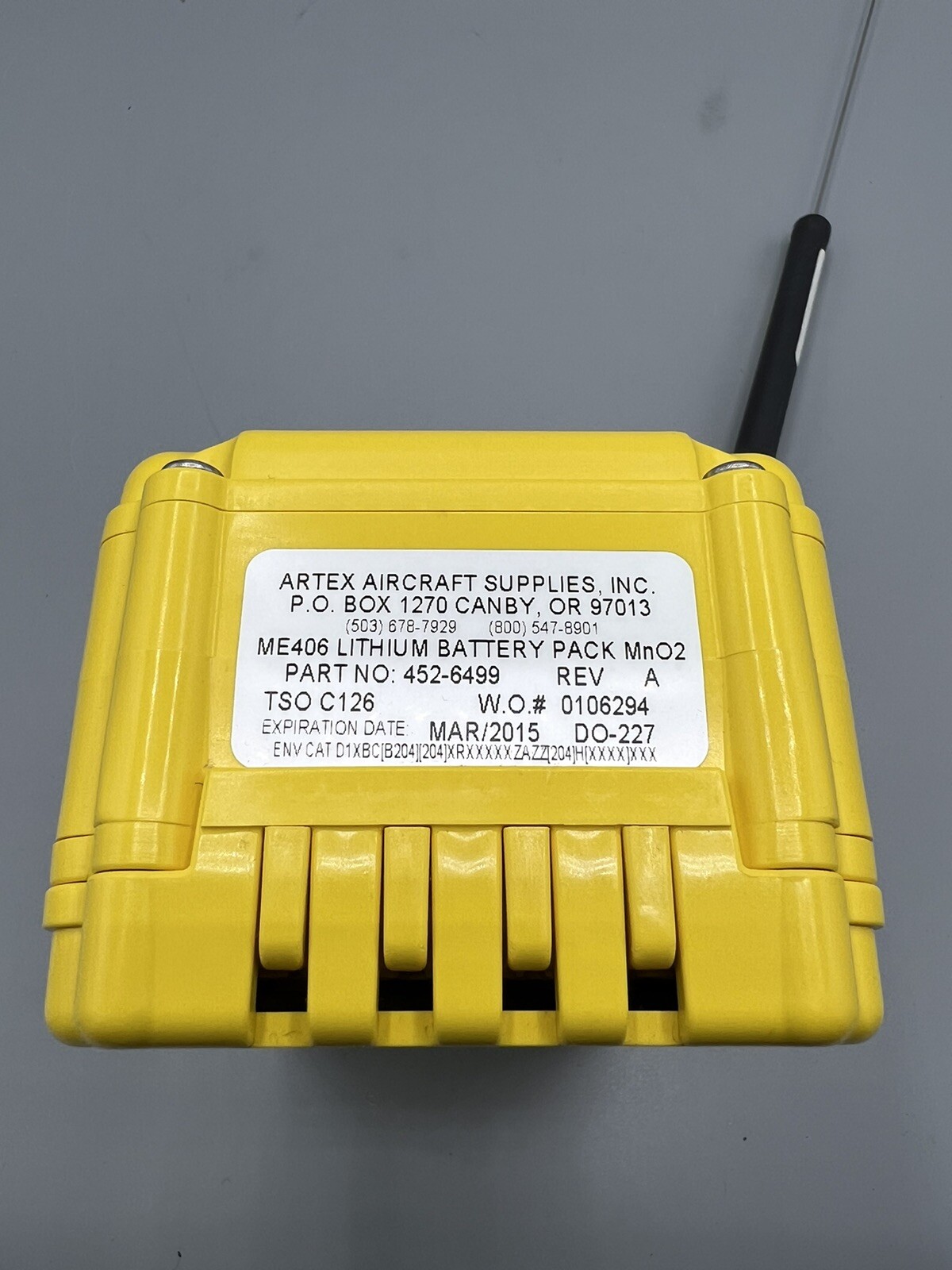 ARTEX ELT ME 406 W/ BASE AND ANTENNA PN: 455-6614 ALT: 453-6603 | eBay