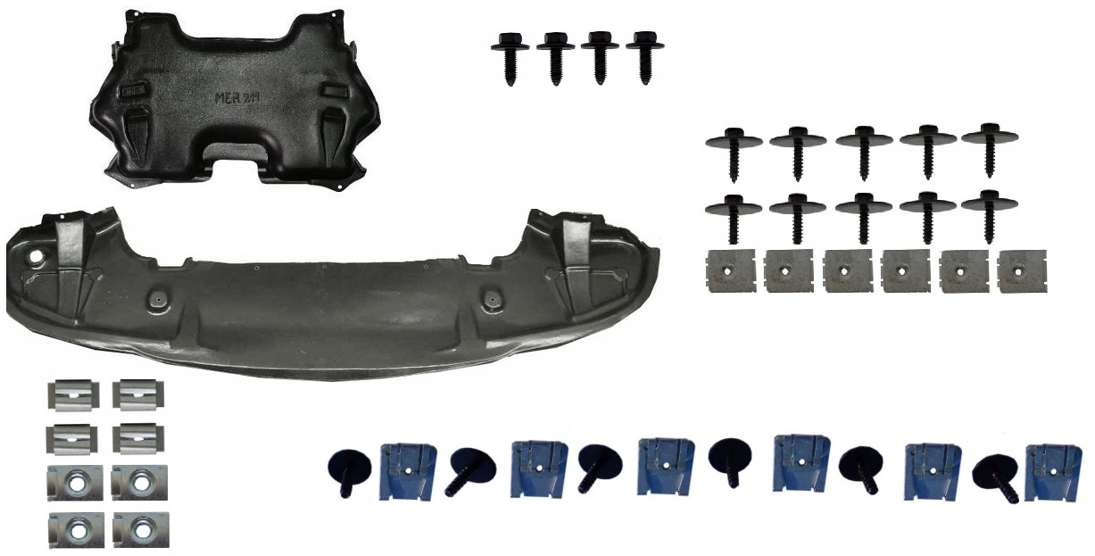 Protection sous moteur robuste en polymère injecté pour Mercedes W211