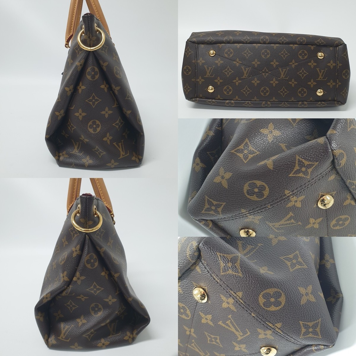 ★関税込【ルイヴィトン】Pallas MM サッチェルショルダーバッグ Authentic Louis Vuitton Pallas MM Monogram Burgundy M40906